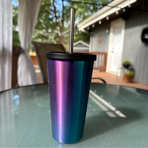 2014 Blue purple ombré metal tumbler - Picture 3 of 8